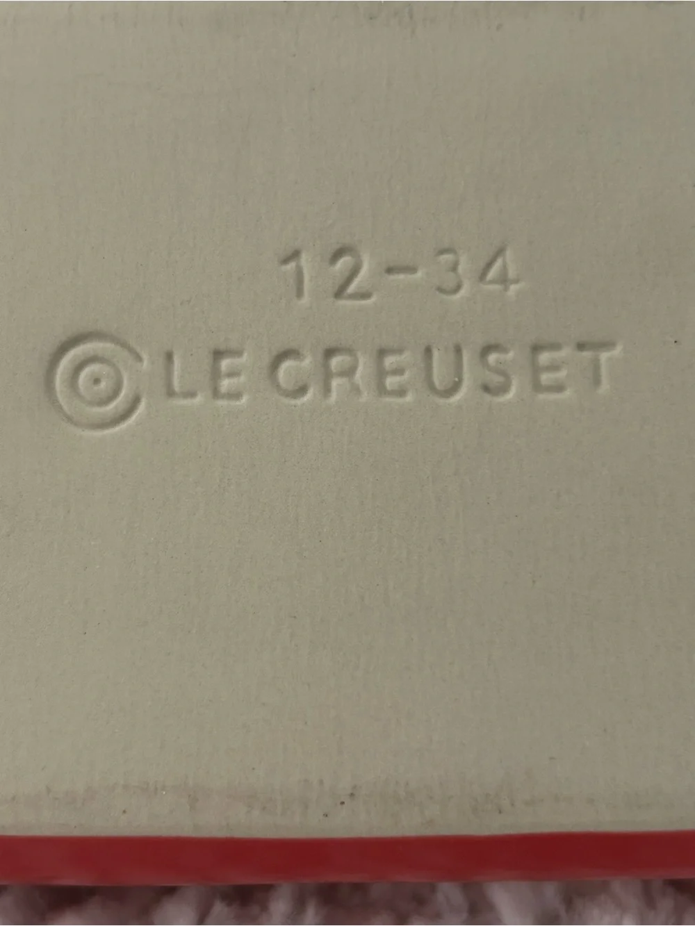 Le Creuset Cherry Red Rectangular Stoneware Baking Dish/Cream Interior 7”x5”